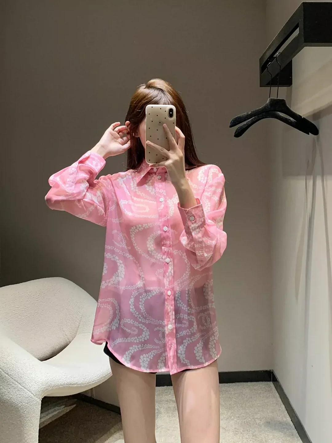 25 Printed Lapel Shirt