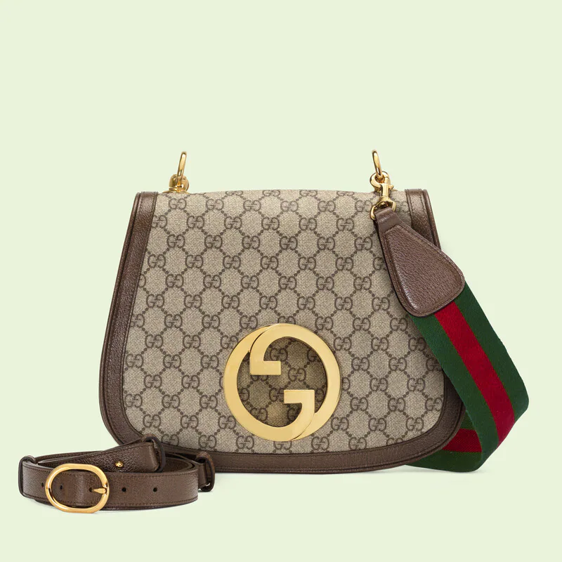 Shoulder Bag With Round Dark Coffee