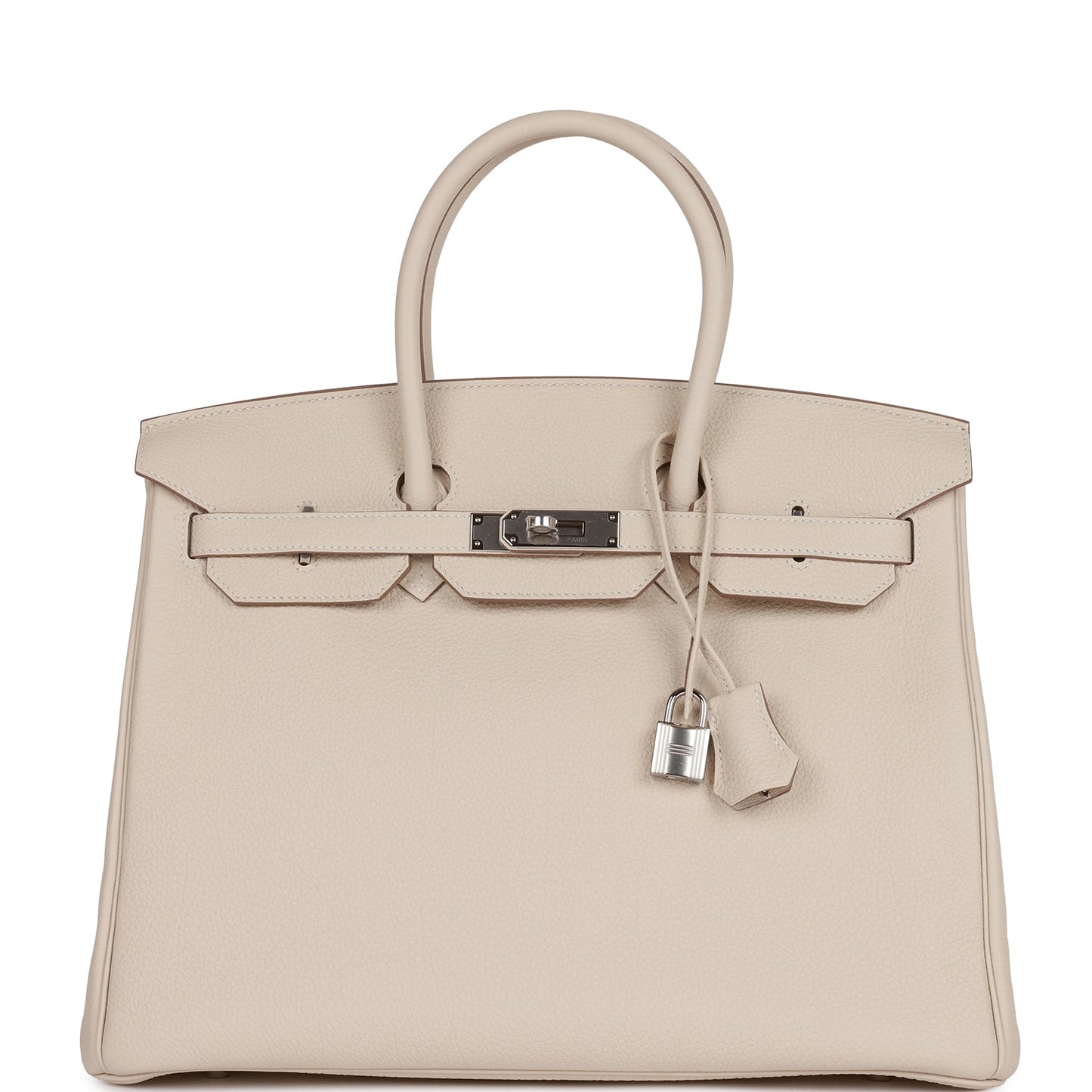 HE&ME Birkin 35 Craie Togo Palladium Hardware