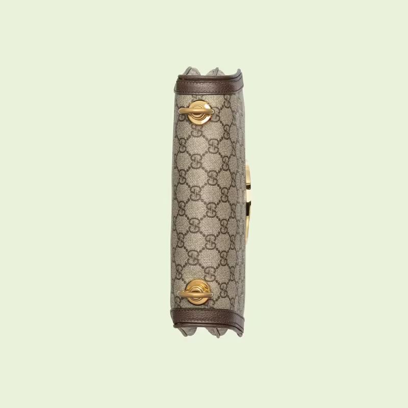 Shoulder Bag With Round Dark Coffee