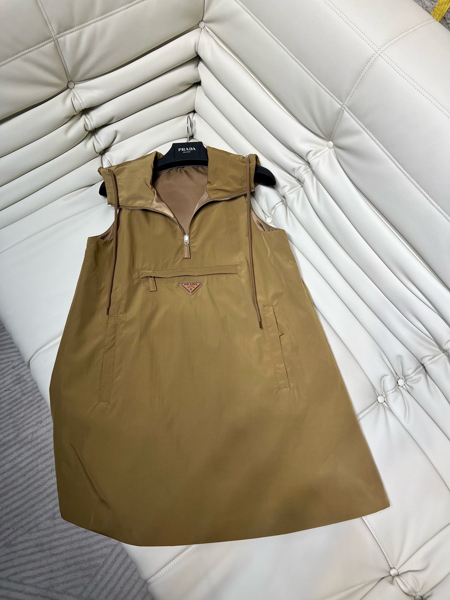 Hooded Sleeveless Dress