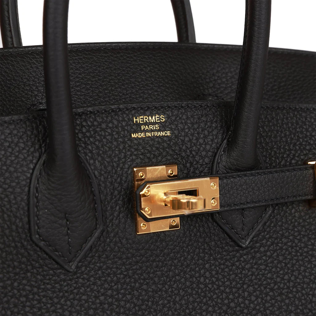 HE&ME Birkin 25 Black Togo Gold Hardware