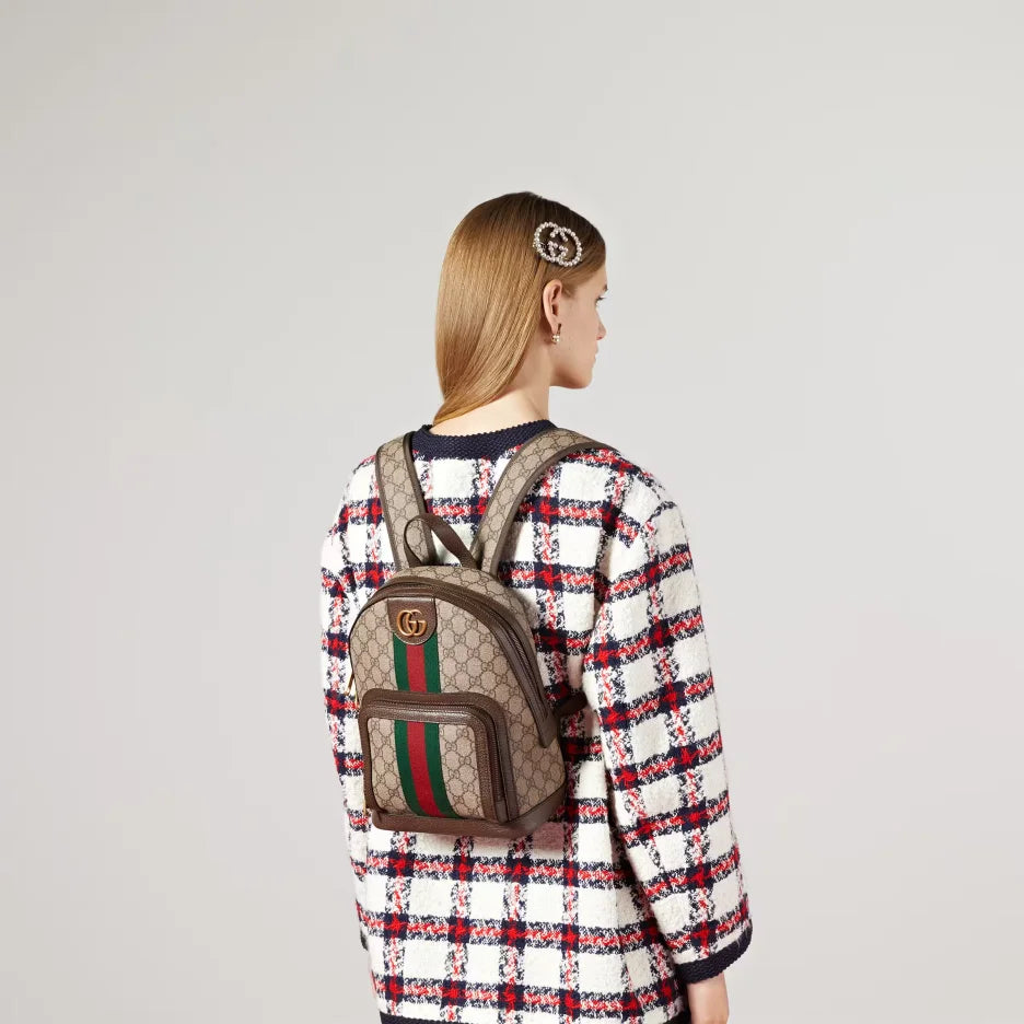 Ophidia GG small backpack+GG&CC continental wallet