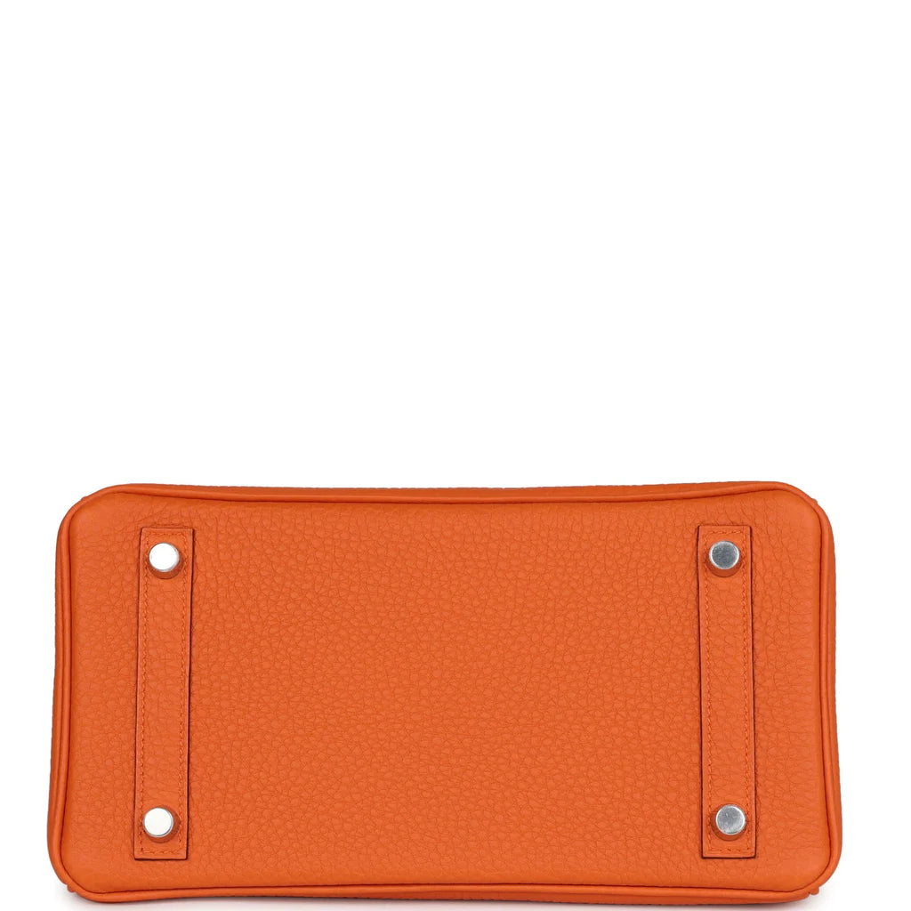 HE&ME Birkin 25 Orange Togo Palladium Hardware