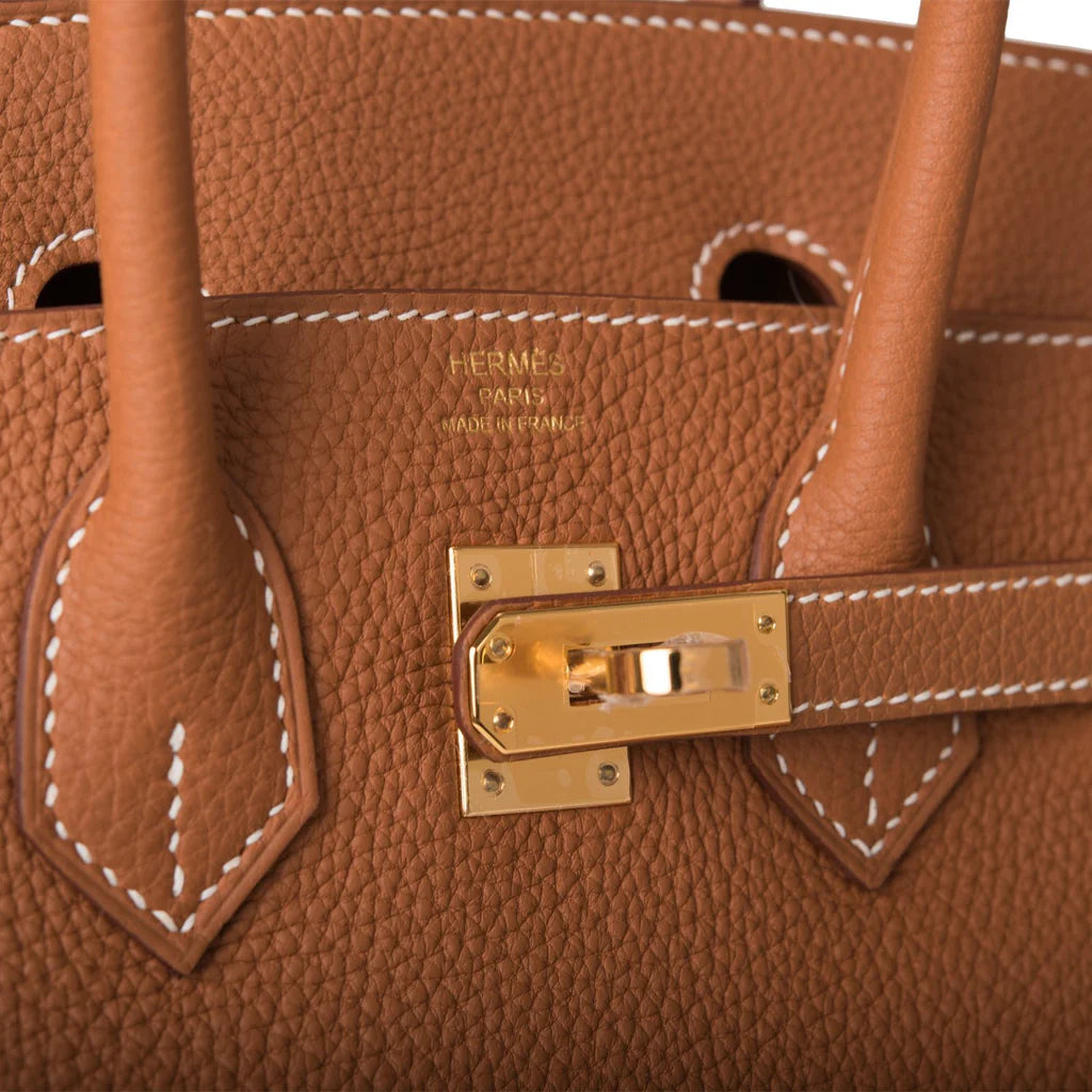 HE&ME Birkin 25 Gold Togo Gold Hardware
