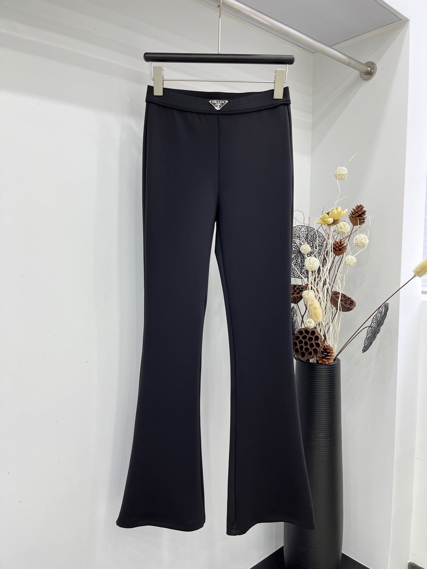 High-waisted flared design elastic casual pants - Quick-drying fabric