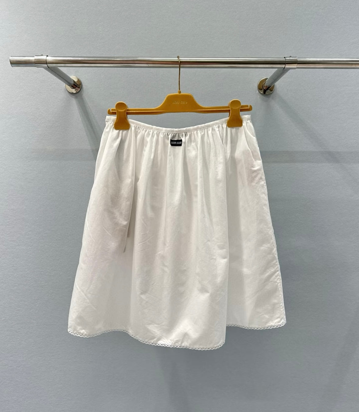 Academic-style short skirt and short-sleeved top set
