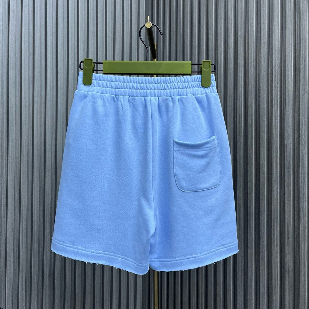 Stylish Sporty Drawstring Short-Sleeve Shorts Suit