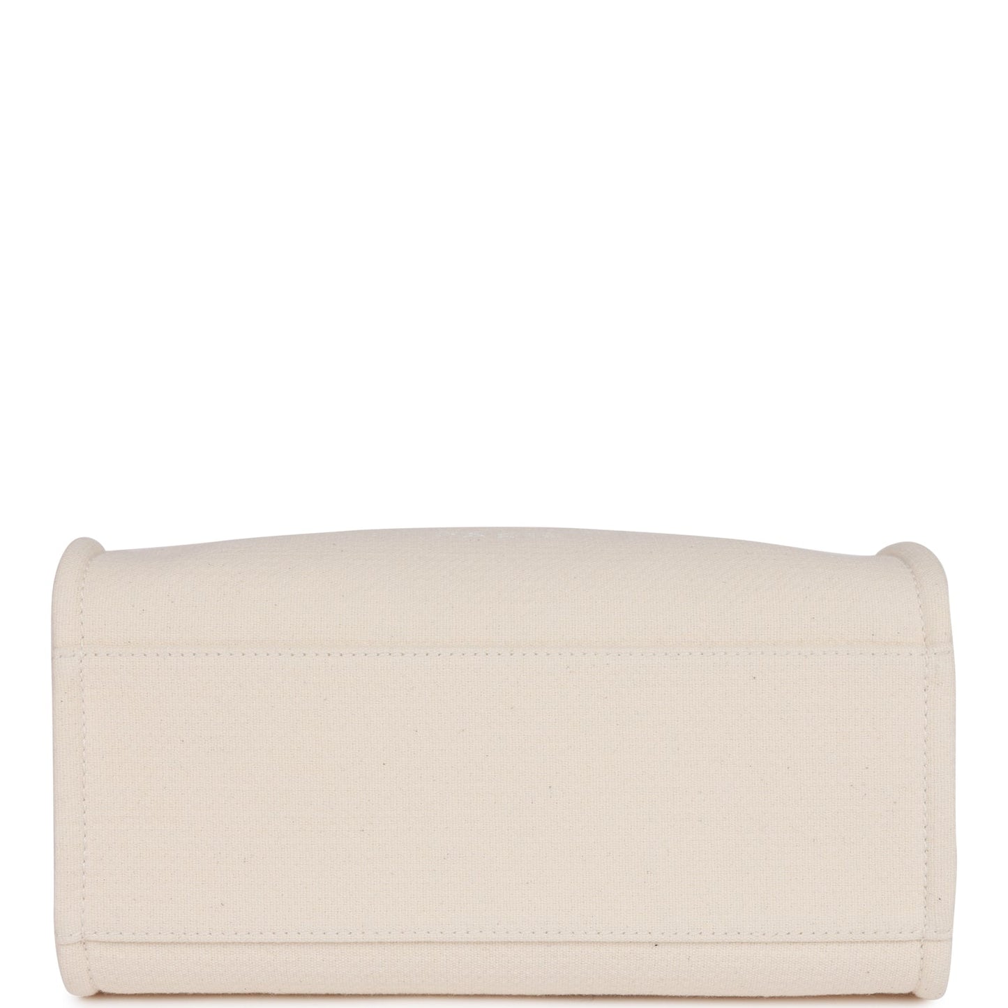 Small Deauville Shopping Bag White Boucle Light Gold Hardware