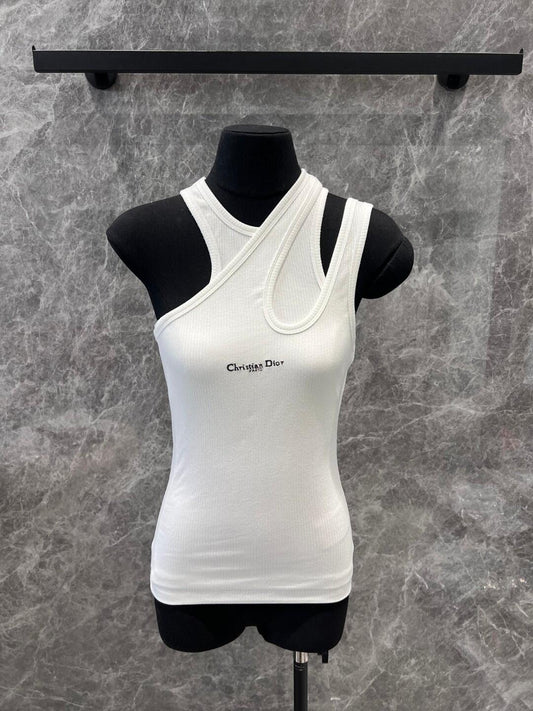 New asymmetric vest with crossed personality