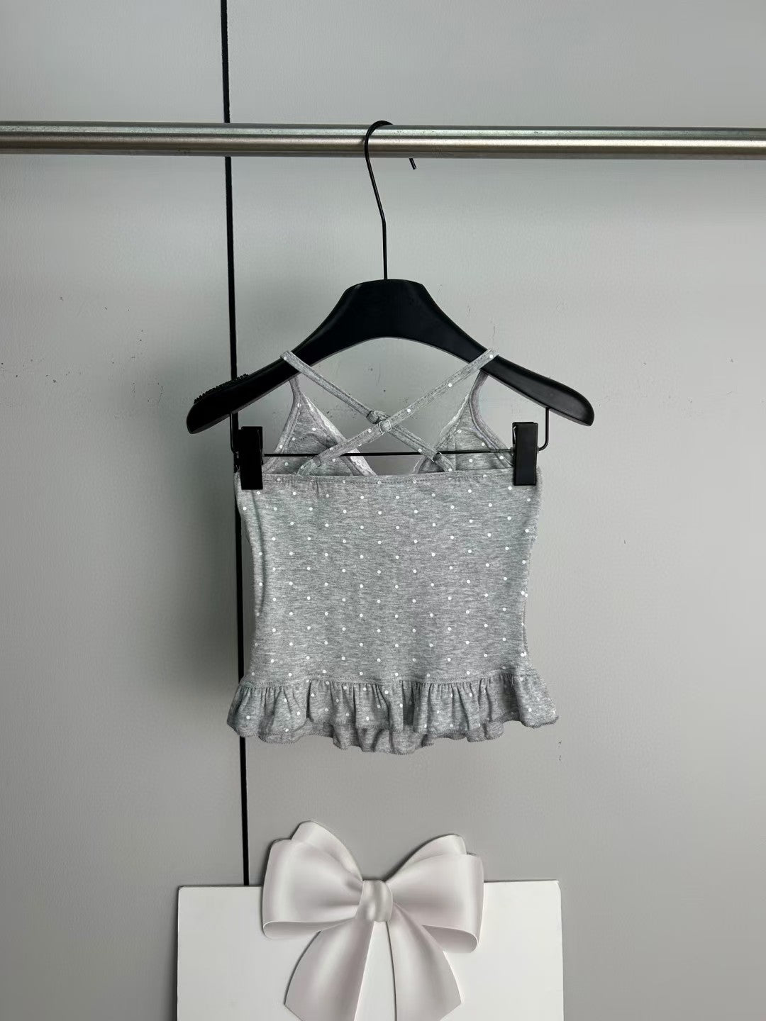 Cute lace spaghetti straps