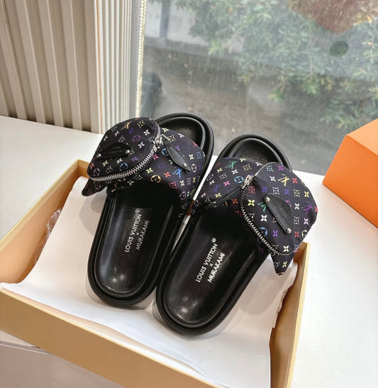 New personalized tri-color wallet slippers